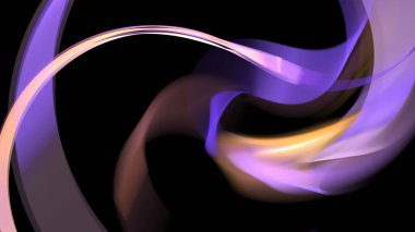 Fantezi kaotik renkli fraktal desen. Soyut Fraktal şekiller. 3D render resimde arka plan veya duvar kağıdı