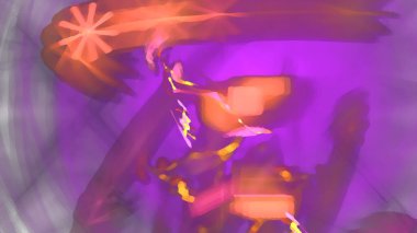 Fantezi kaotik renkli fraktal desen. Soyut Fraktal şekiller. 3D render resimde arka plan veya duvar kağıdı