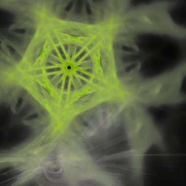 Fantezi kaotik renkli fraktal desen. Soyut Fraktal şekiller. 3D render resimde arka plan veya duvar kağıdı