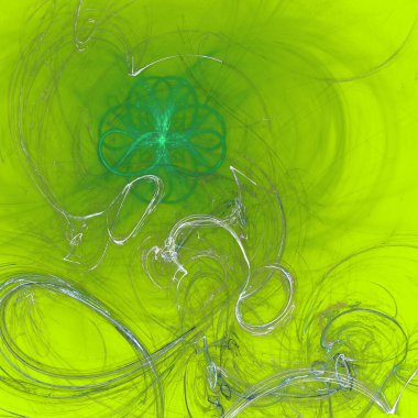 Fantezi kaotik renkli fraktal desen. Soyut Fraktal şekiller. 3D render resimde arka plan veya duvar kağıdı