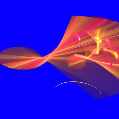 Fantezi kaotik renkli fraktal desen. Soyut Fraktal şekiller. 3D render resimde arka plan veya duvar kağıdı