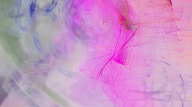 Fantezi kaotik renkli fraktal desen. Soyut Fraktal şekiller. 3D render resimde arka plan veya duvar kağıdı