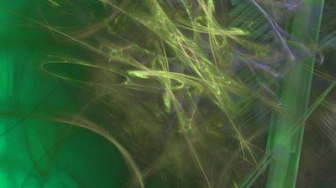 Fantezi kaotik renkli fraktal desen. Soyut Fraktal şekiller. 3D render resimde arka plan veya duvar kağıdı