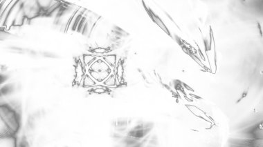 Fantezi kaotik renkli fraktal desen. Soyut Fraktal şekiller. 3D render resimde arka plan veya duvar kağıdı