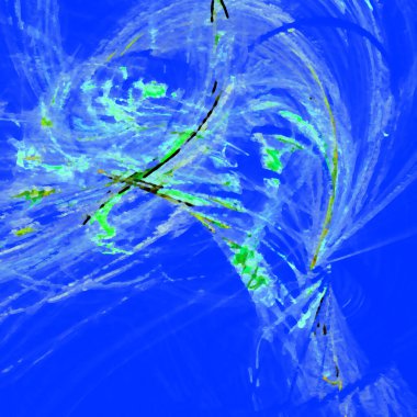 Fantezi kaotik renkli fraktal desen. Soyut Fraktal şekiller. 3D render resimde arka plan veya duvar kağıdı