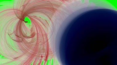 Fantezi kaotik renkli fraktal desen. Soyut Fraktal şekiller. 3D render resimde arka plan veya duvar kağıdı