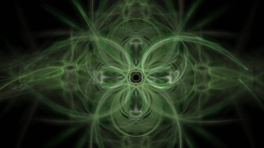 Fantezi kaotik renkli fraktal desen. Soyut Fraktal şekiller. 3D render resimde arka plan veya duvar kağıdı