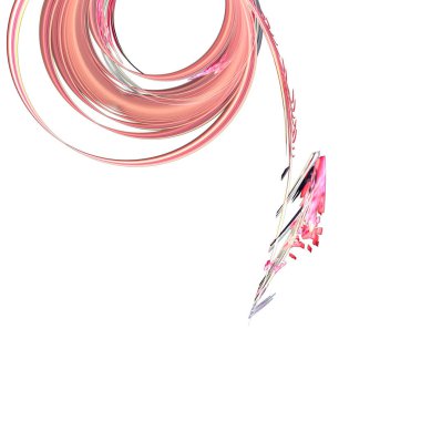 Fantezi kaotik renkli fraktal desen. Soyut Fraktal şekiller. 3D render resimde arka plan veya duvar kağıdı