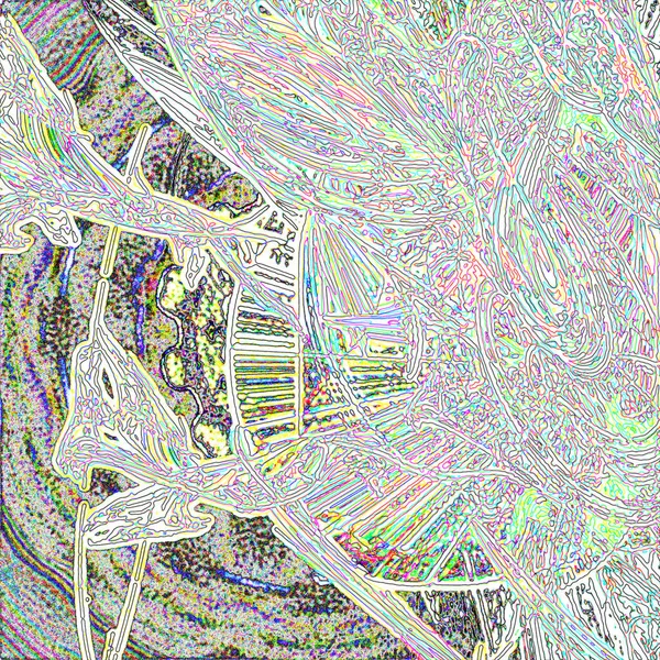 Fantasie chaotische kleurrijke fractale patroon. Abstracte fractale vormen. 3D rendering afbeelding achtergrond of behang — Stockfoto