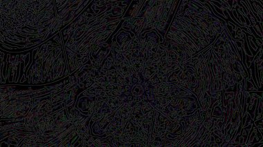 Fantezi kaotik renkli fraktal desen. Soyut Fraktal şekiller. 3D render resimde arka plan veya duvar kağıdı