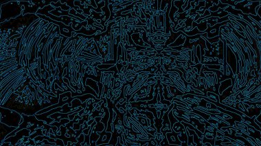 Fantezi kaotik renkli fraktal desen. Soyut Fraktal şekiller. 3D render resimde arka plan veya duvar kağıdı