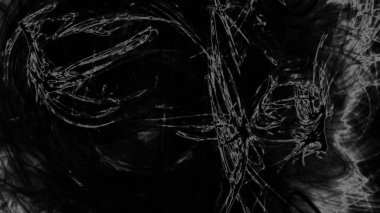 Fantezi kaotik renkli fraktal desen. Soyut Fraktal şekiller. 3D render resimde arka plan veya duvar kağıdı