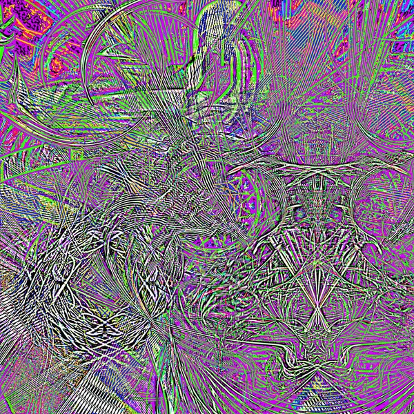 Fantasie chaotische kleurrijke fractale patroon. Abstracte fractale vormen. 3D rendering afbeelding achtergrond of behang — Stockfoto