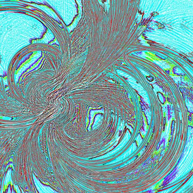 Fantezi kaotik renkli fraktal desen. Soyut Fraktal şekiller. 3D render resimde arka plan veya duvar kağıdı