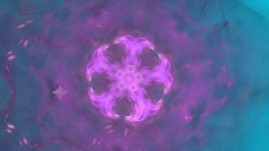 Fantezi kaotik renkli fraktal desen. Soyut Fraktal şekiller. 3D render resimde arka plan veya duvar kağıdı