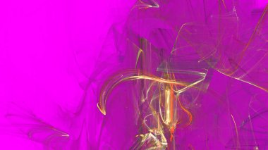 Fantezi kaotik renkli fraktal desen. Soyut Fraktal şekiller. 3D render resimde arka plan veya duvar kağıdı