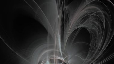 Fantezi kaotik renkli fraktal desen. Soyut Fraktal şekiller. 3D render resimde arka plan veya duvar kağıdı