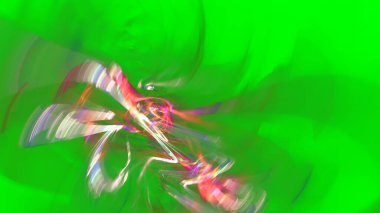 Fantezi kaotik renkli fraktal desen. Soyut Fraktal şekiller. 3D render resimde arka plan veya duvar kağıdı