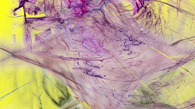 Fantezi kaotik renkli fraktal desen. Soyut Fraktal şekiller. 3D render resimde arka plan veya duvar kağıdı