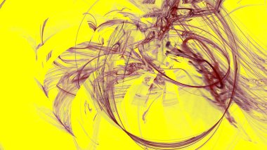 Fantezi kaotik renkli fraktal desen. Soyut Fraktal şekiller. 3D render resimde arka plan veya duvar kağıdı