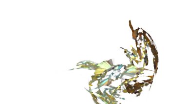 Fantezi kaotik renkli fraktal desen. Soyut Fraktal şekiller. 3D render resimde arka plan veya duvar kağıdı