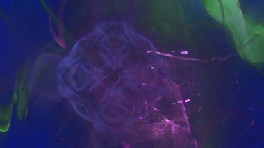 Fantezi kaotik renkli fraktal desen. Soyut Fraktal şekiller. 3D render resimde arka plan veya duvar kağıdı