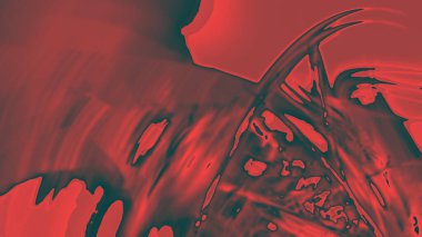 Fantezi kaotik renkli fraktal desen. Soyut Fraktal şekiller. 3D render resimde arka plan veya duvar kağıdı