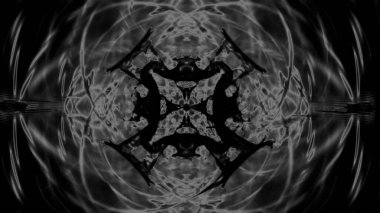 Fantezi kaotik renkli fraktal desen. Soyut Fraktal şekiller. 3D render resimde arka plan veya duvar kağıdı