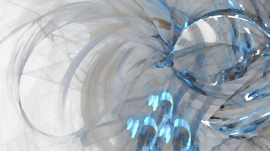 Fantezi kaotik renkli fraktal desen. Soyut Fraktal şekiller. 3D render resimde arka plan veya duvar kağıdı