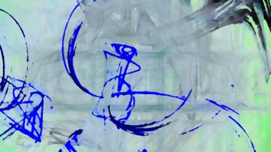 Fantezi kaotik renkli fraktal desen. Soyut Fraktal şekiller. 3D render resimde arka plan veya duvar kağıdı