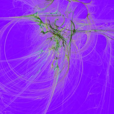 Fantezi kaotik renkli fraktal desen. Soyut Fraktal şekiller. 3D render resimde arka plan veya duvar kağıdı