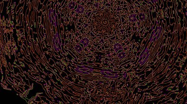 Fantezi kaotik renkli fraktal desen. Soyut Fraktal şekiller. 3D render resimde arka plan veya duvar kağıdı