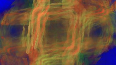 Fantezi kaotik renkli fraktal desen. Soyut Fraktal şekiller. 3D render resimde arka plan veya duvar kağıdı