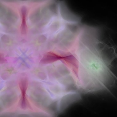 Fantezi kaotik renkli fraktal desen. Soyut Fraktal şekiller. 3D render resimde arka plan veya duvar kağıdı