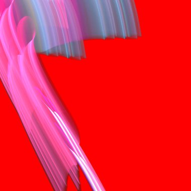 Fantezi kaotik renkli fraktal desen. Soyut Fraktal şekiller. 3D render resimde arka plan veya duvar kağıdı