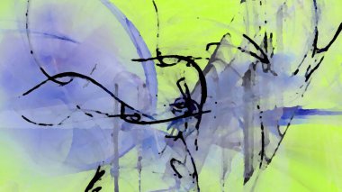 Fantezi kaotik renkli fraktal desen. Soyut Fraktal şekiller. 3D render resimde arka plan veya duvar kağıdı