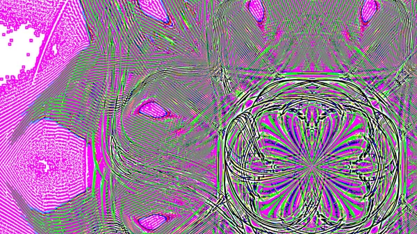 Fantasie chaotische kleurrijke fractale patroon. Abstracte fractale vormen. 3D rendering afbeelding achtergrond of behang — Stockfoto