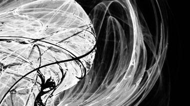 Fantezi kaotik renkli fraktal desen. Soyut Fraktal şekiller. 3D render resimde arka plan veya duvar kağıdı