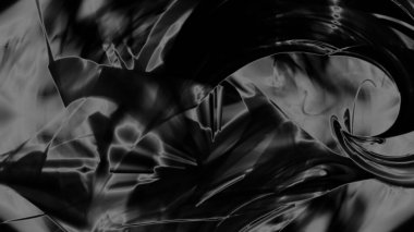 Fantezi kaotik renkli fraktal desen. Soyut Fraktal şekiller. 3D render resimde arka plan veya duvar kağıdı