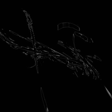 Fantezi kaotik renkli fraktal desen. Soyut Fraktal şekiller. 3D render resimde arka plan veya duvar kağıdı