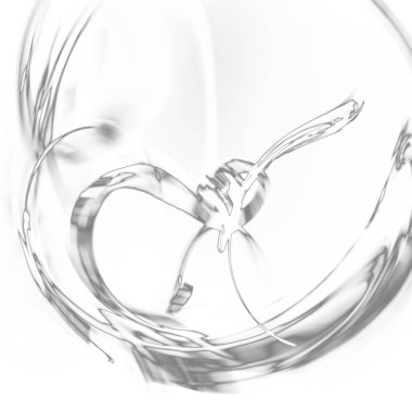 Fantezi kaotik renkli fraktal desen. Soyut Fraktal şekiller. 3D render resimde arka plan veya duvar kağıdı