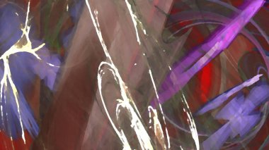 Fantezi kaotik renkli fraktal desen. Soyut Fraktal şekiller. 3D render resimde arka plan veya duvar kağıdı