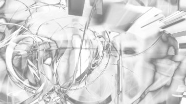 Fantezi kaotik renkli fraktal desen. Soyut Fraktal şekiller. 3D render resimde arka plan veya duvar kağıdı