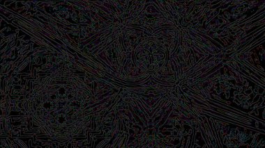 Fantezi kaotik renkli fraktal desen. Soyut Fraktal şekiller. 3D render resimde arka plan veya duvar kağıdı