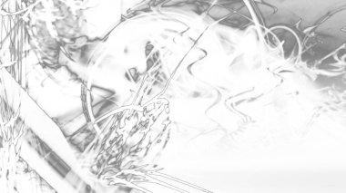 Fantezi kaotik renkli fraktal desen. Soyut Fraktal şekiller. 3D render resimde arka plan veya duvar kağıdı