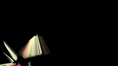 Fantezi kaotik renkli fraktal desen. Soyut Fraktal şekiller. 3D render resimde arka plan veya duvar kağıdı