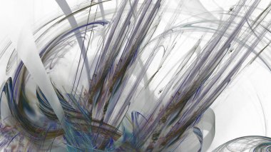 Fantezi kaotik renkli fraktal desen. Soyut Fraktal şekiller. 3D render resimde arka plan veya duvar kağıdı