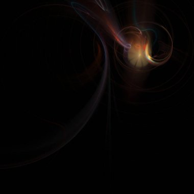 Fantezi kaotik renkli fraktal desen. Soyut Fraktal şekiller. 3D render resimde arka plan veya duvar kağıdı