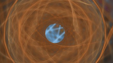 Fantezi kaotik renkli fraktal desen. Soyut Fraktal şekiller. 3D render resimde arka plan veya duvar kağıdı