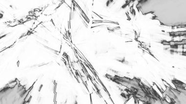 Fantezi kaotik renkli fraktal desen. Soyut Fraktal şekiller. 3D render resimde arka plan veya duvar kağıdı